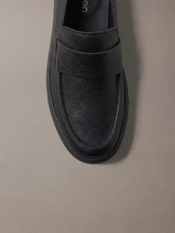 Hybride leren mocassins met cupsole