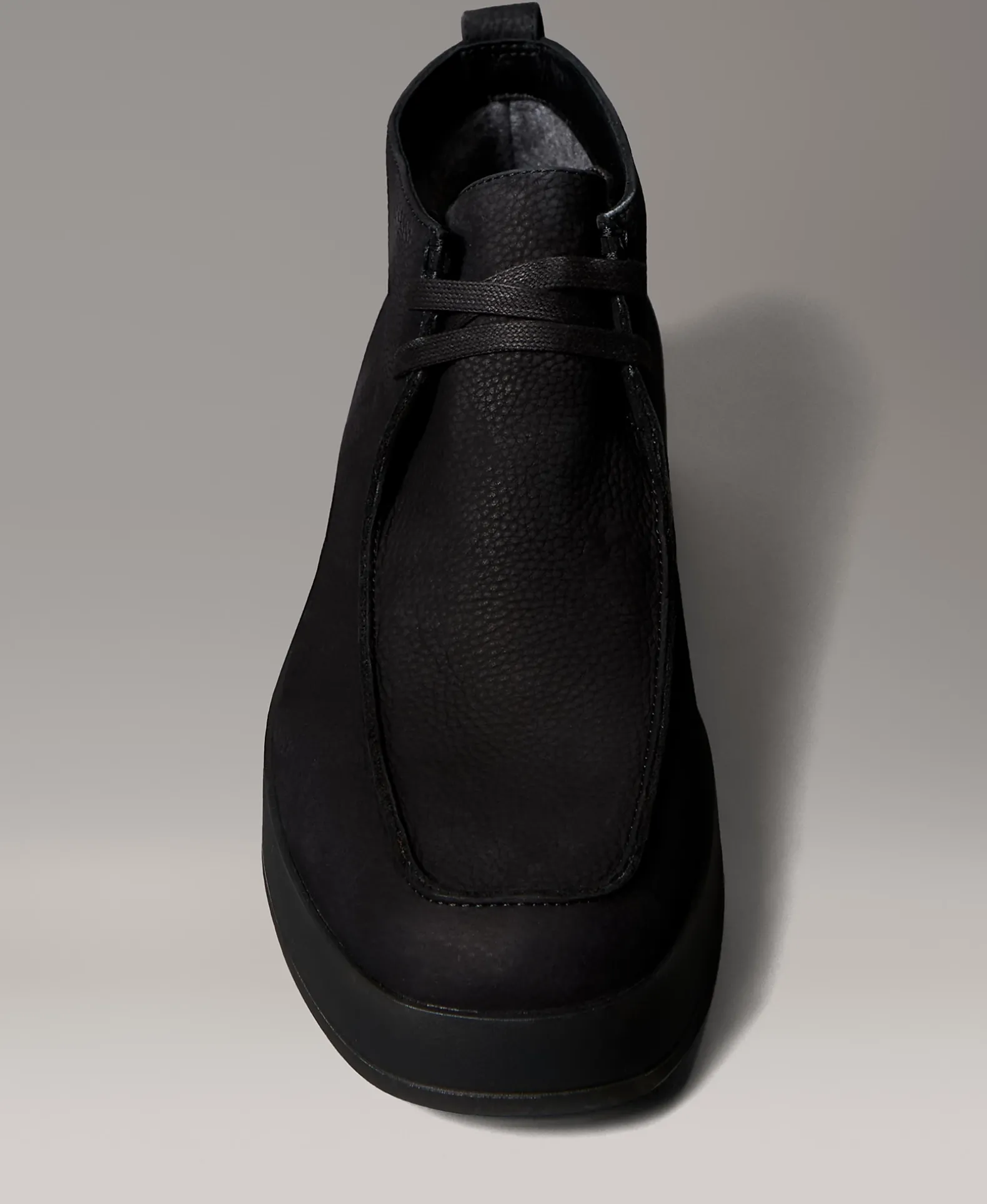 Hybride warme leren Chukka-laarzen met cupsole