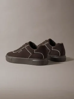 Imitatieleren signature sneakers