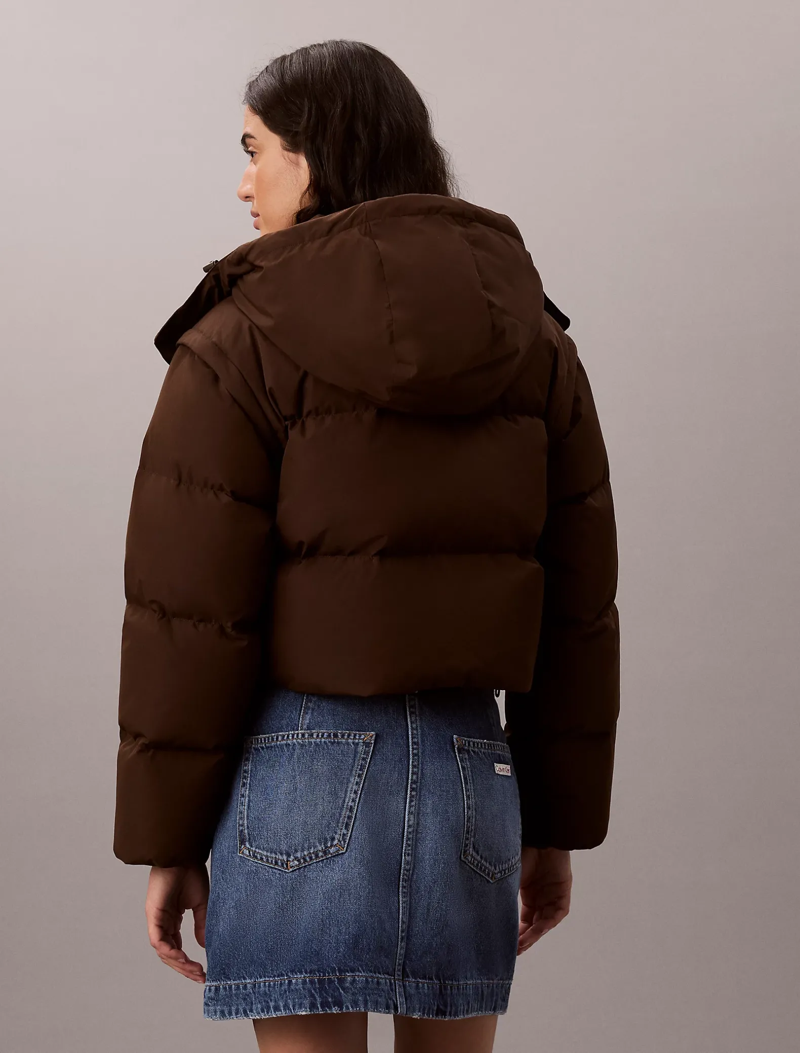 2-in-1 omkeerbaar donzen pufferjack