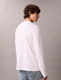 Interlock T-shirt van Supima-katoen met lange mouwen