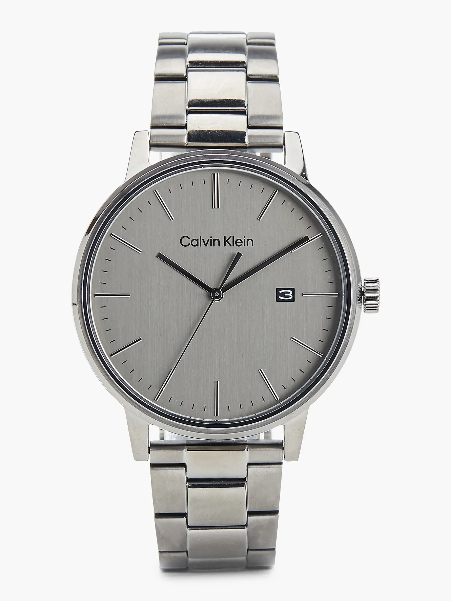 Ionisch grijs stalen horloge