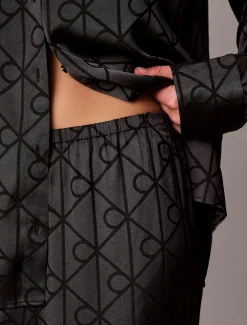 Jacquard pyjamaset - Minimalist Satin