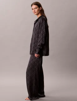 Jacquard pyjamaset - Minimalist Satin