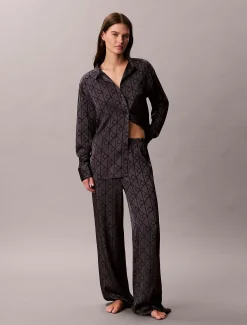 Jacquard pyjamaset - Minimalist Satin