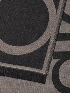 Jacquard stola met logo