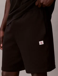 Joggingbroek met embleem van badstofkatoen