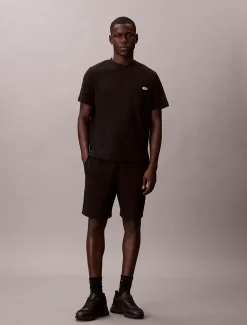Joggingbroek met embleem van badstofkatoen