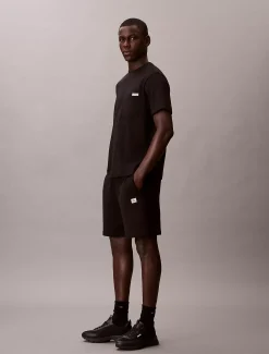 Joggingbroek met embleem van badstofkatoen