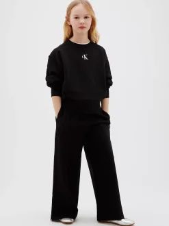 joggingbroek met wijde pijp