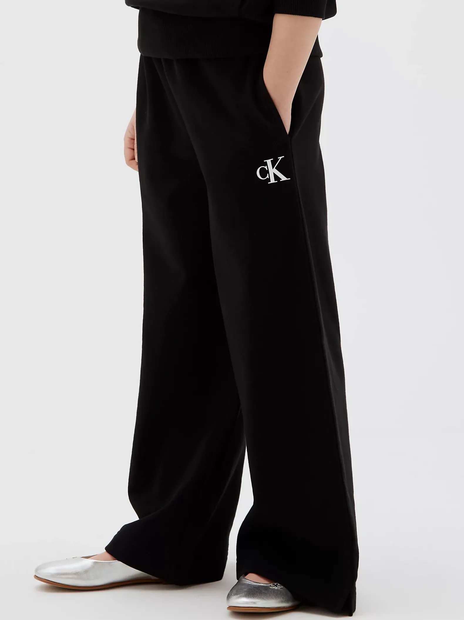 joggingbroek met wijde pijp