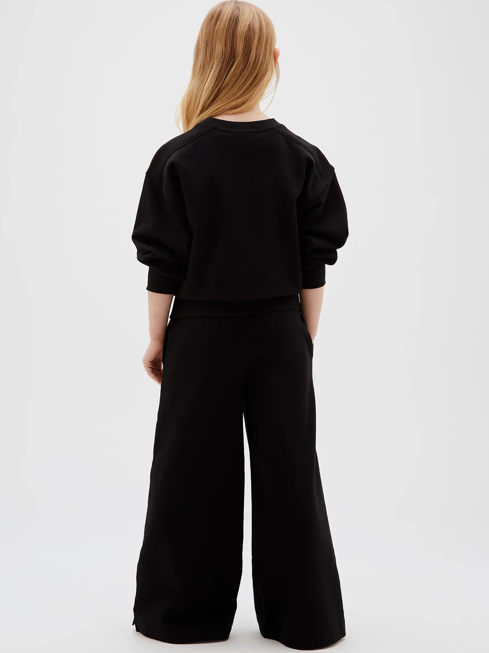 joggingbroek met wijde pijp
