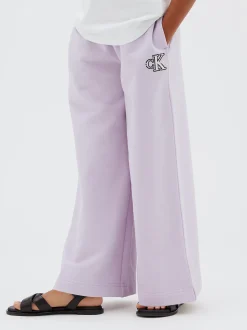 Joggingbroek met wijde pijp