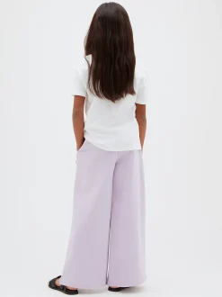 Joggingbroek met wijde pijp