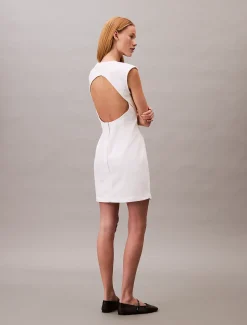 Jurk met open rug en kapmouwen