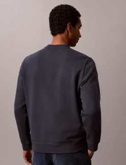 Katoenen fleece sweatshirt met reliëf