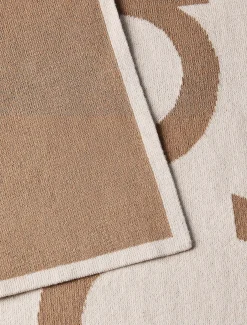 Katoenen jacquardgebreide sjaal met logo