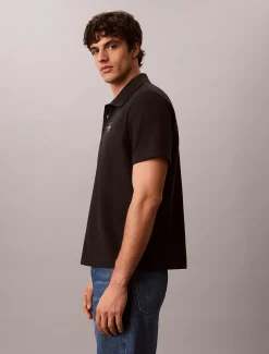 Katoenen piqué monogram poloshirt