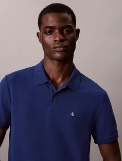 Katoenen piqué monogram poloshirt