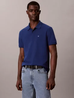 Katoenen piqué monogram poloshirt