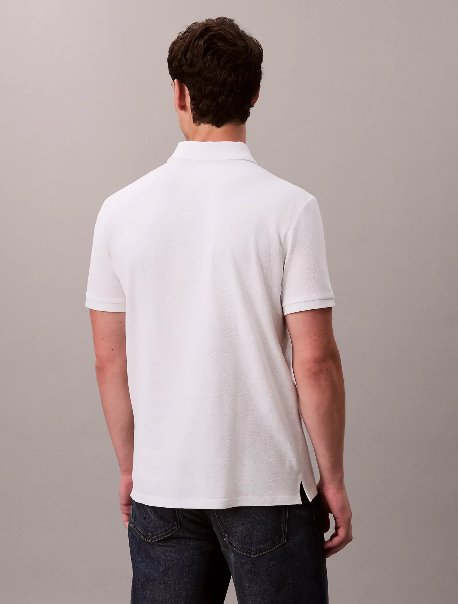 Katoenen piqué monogram poloshirt