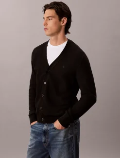 Katoenen vest met relaxte pasvorm en textuur