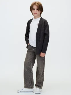 Kinderjeans met barrel pijp