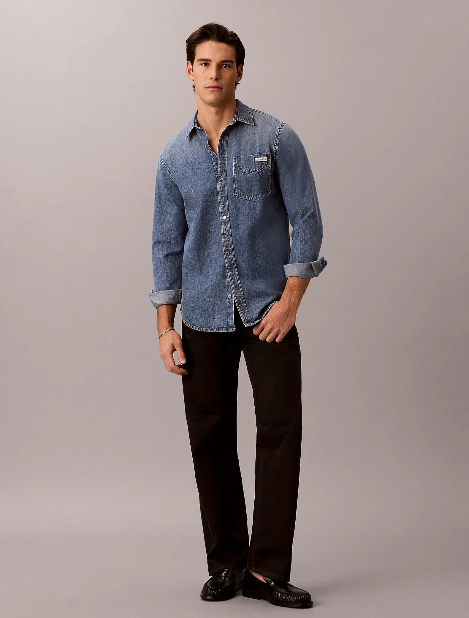 Klassiek denim overhemd