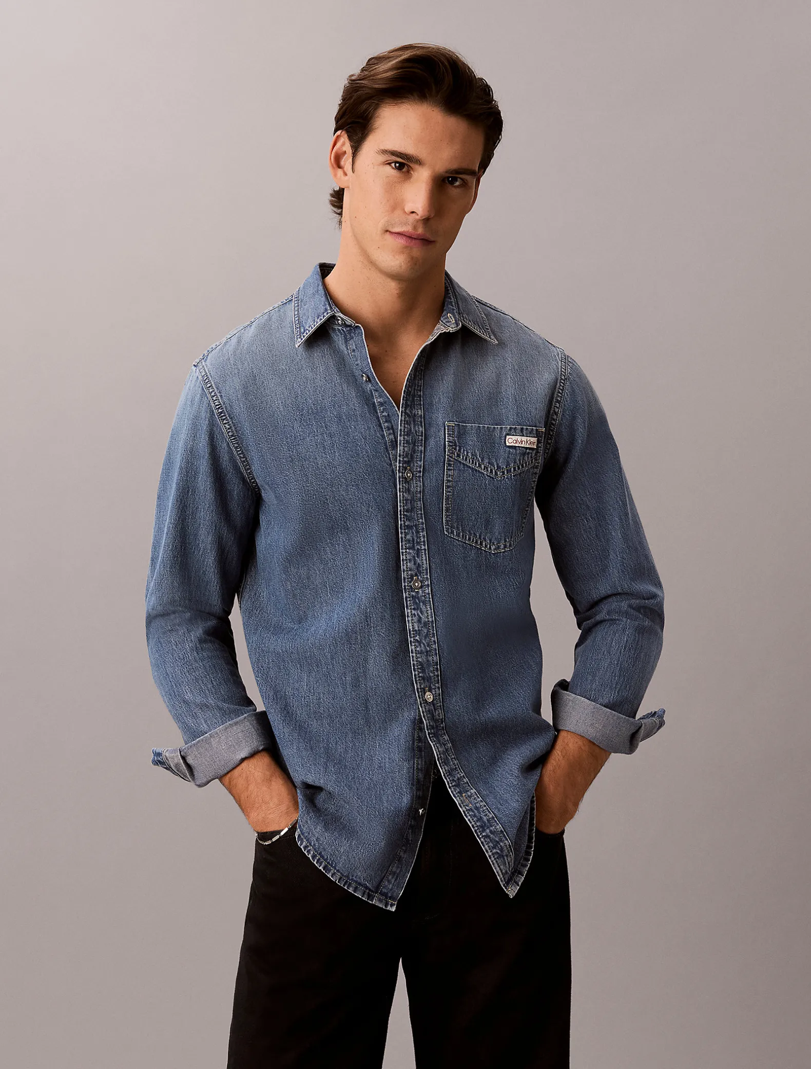 Klassiek denim overhemd