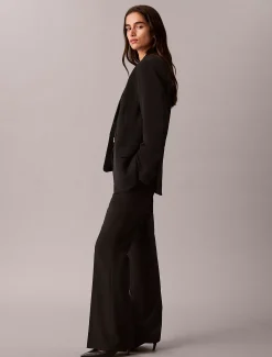 Klassieke blazer van zachte twill