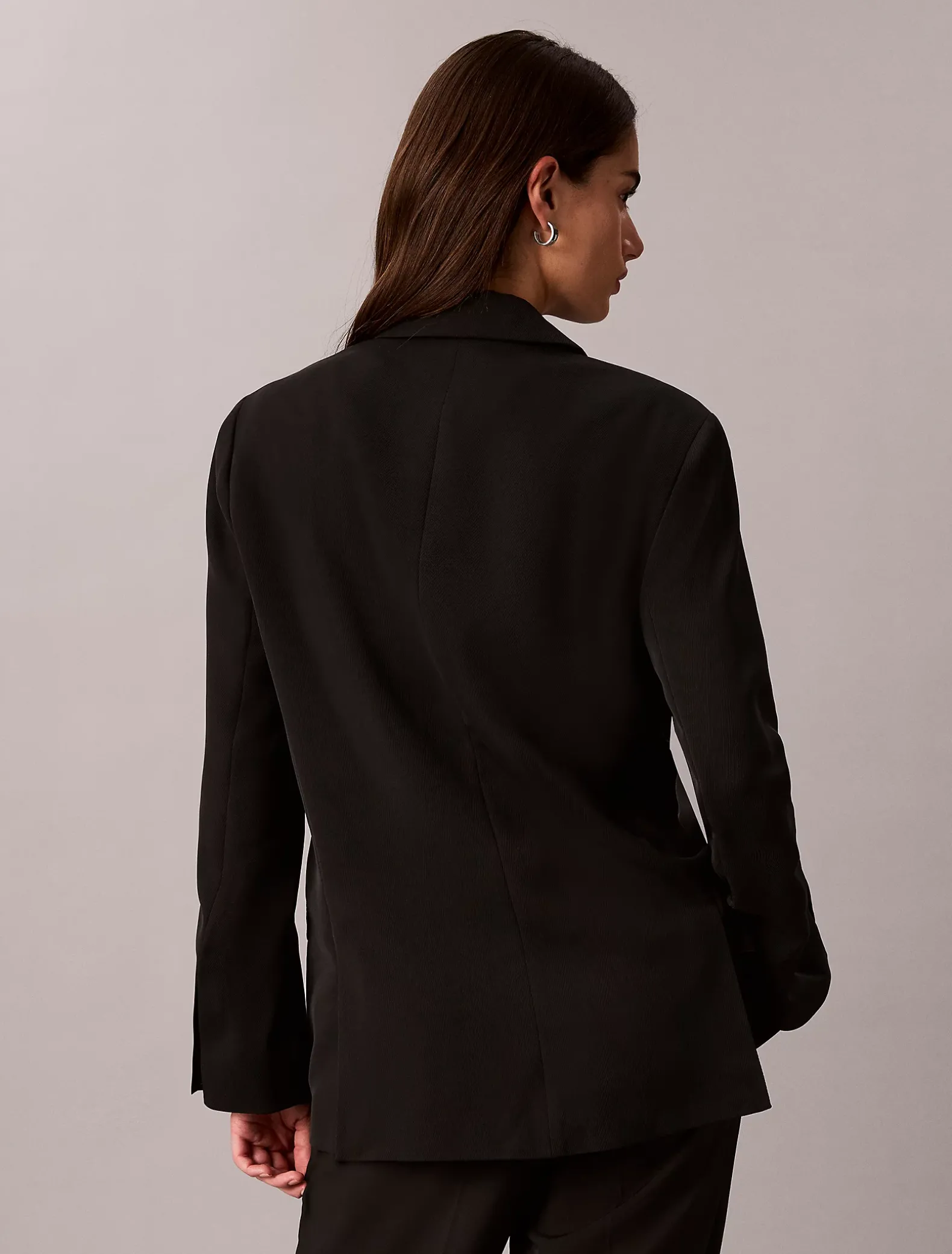Klassieke blazer van zachte twill