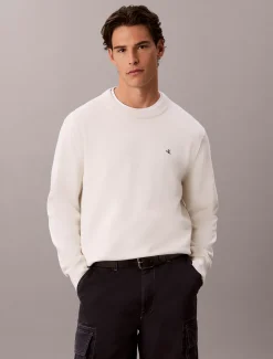 Klassieke katoenen trui met monogram