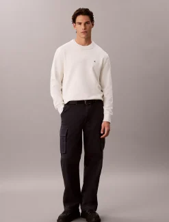 Klassieke katoenen trui met monogram