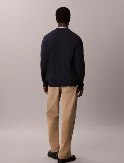 Klassieke katoenen trui met monogram