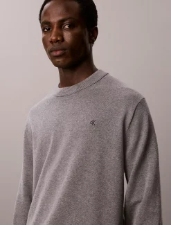 Klassieke katoenen trui met monogram