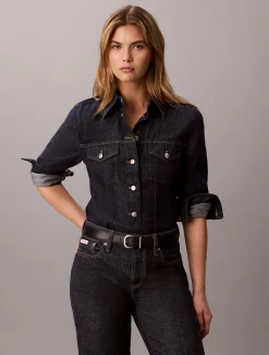 Klassieke trucker spijkerblouse