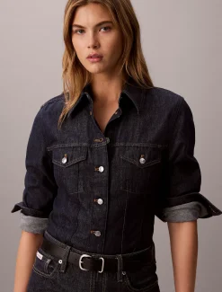 Klassieke trucker spijkerblouse