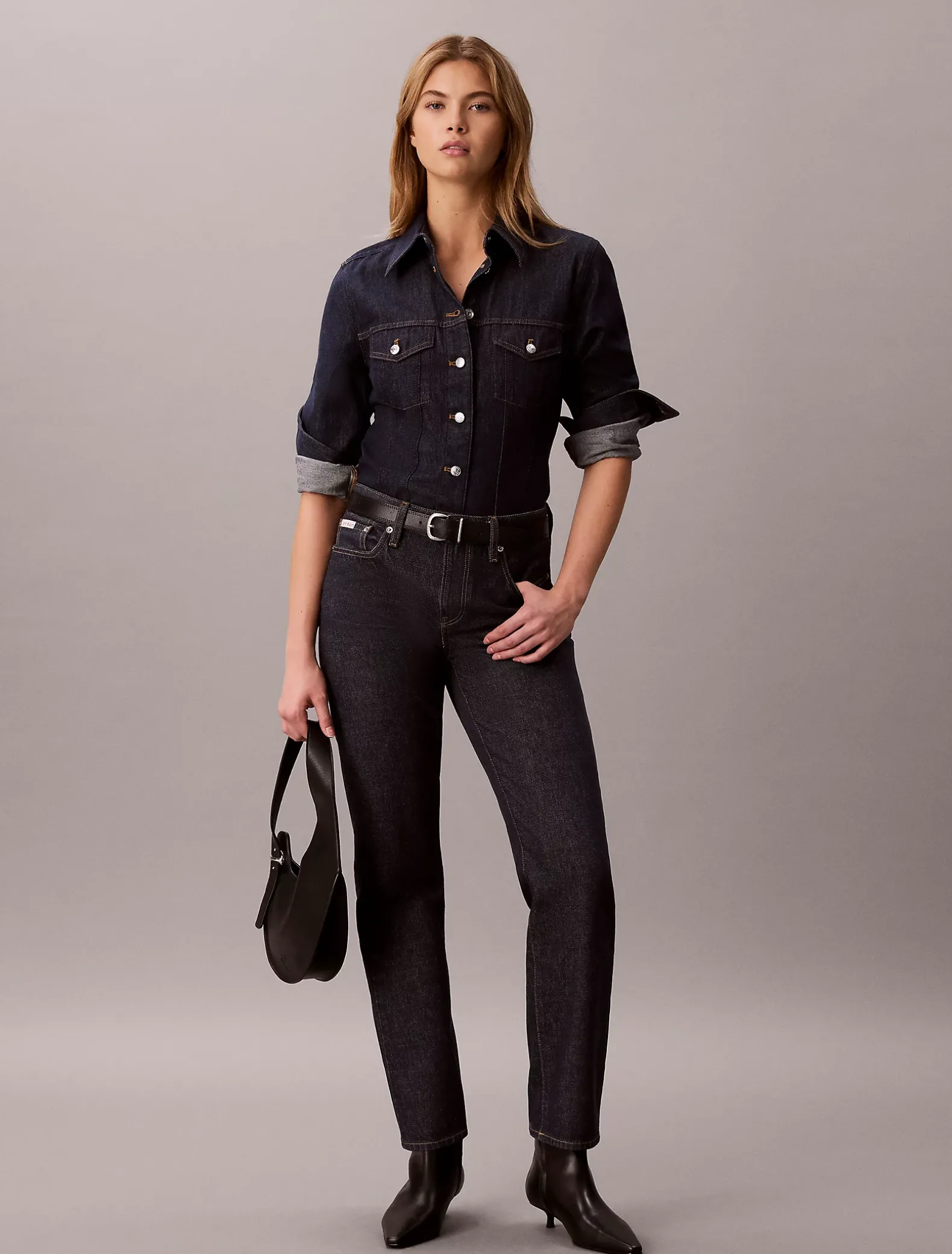 Klassieke trucker spijkerblouse