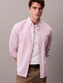 Klassiek gestreept button-down Oxford-overhemd