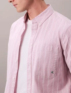 Klassiek gestreept button-down Oxford-overhemd