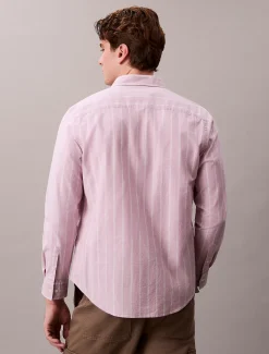 Klassiek gestreept button-down Oxford-overhemd