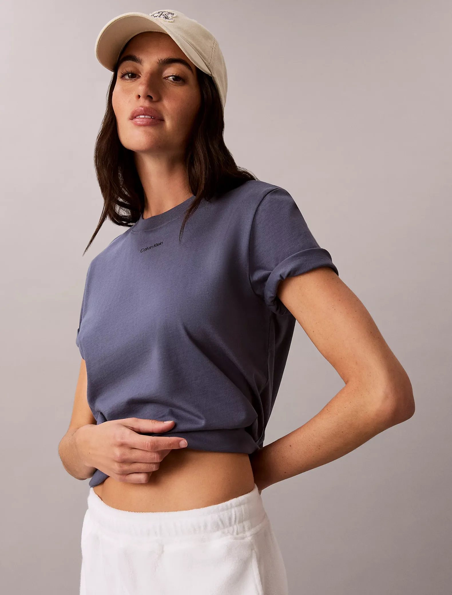 Klassiek katoenen T-shirt met logo