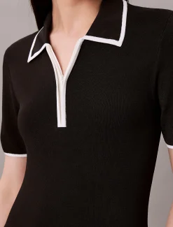 Klassiek poloshirt met kwart rits
