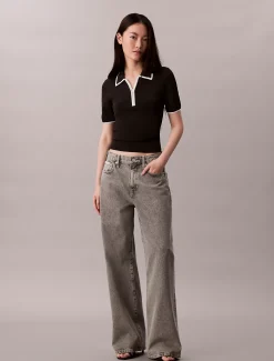 Klassiek poloshirt met kwart rits