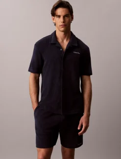 Klassiek strandshirt met korte mouwen
