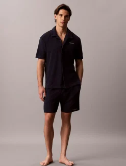 Klassiek strandshirt met korte mouwen