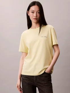 Klassiek T-shirt met grafisch logoscript