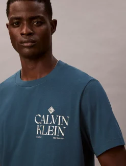 Klassiek T-shirt met grafisch rozenlogo