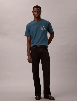 Klassiek T-shirt met grafisch rozenlogo
