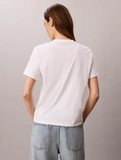 Klassiek T-shirt met logoscript